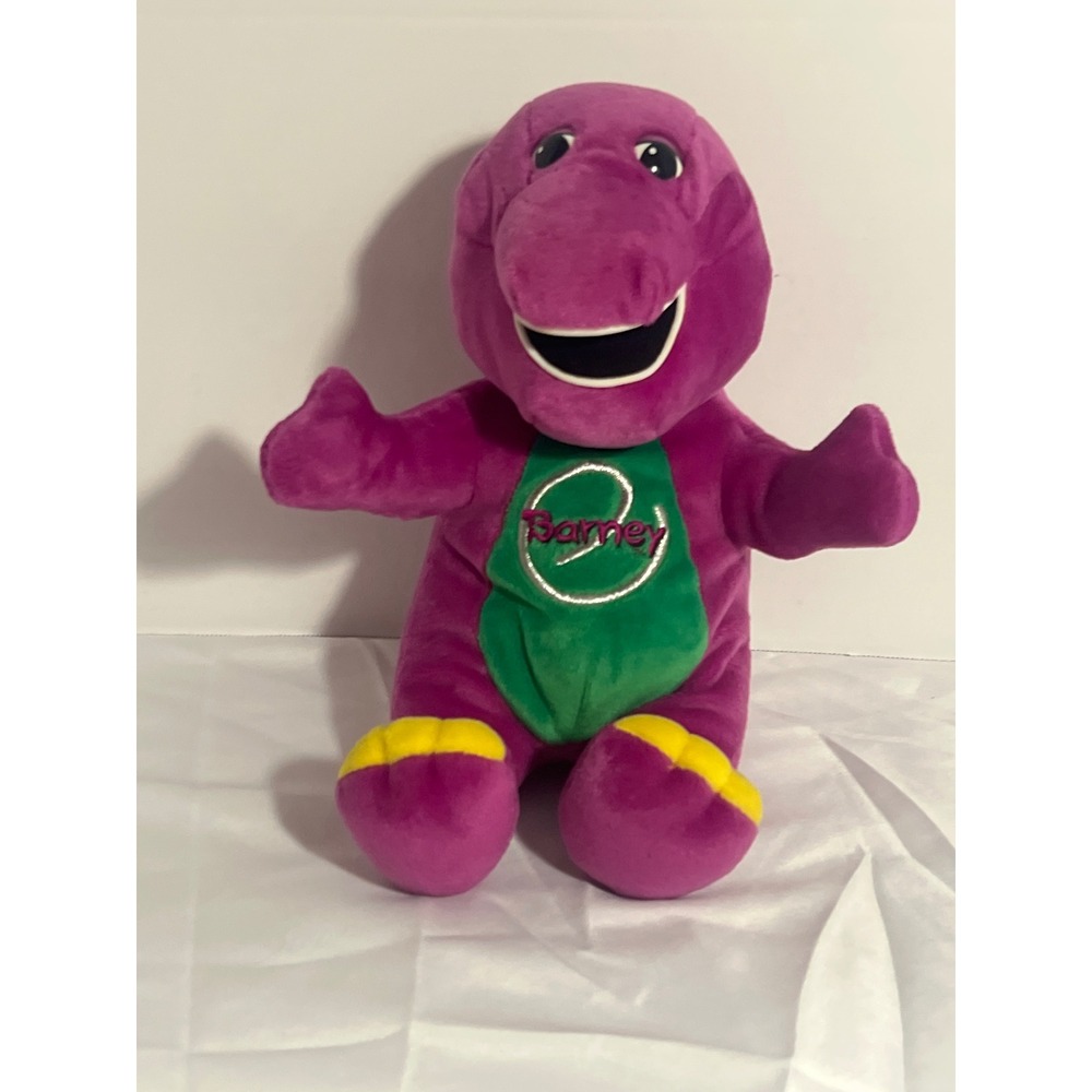 Vintage Barney the Dinosaur Plush Purple T-Rex Stuffed‎ Animal 12 Inch Toy